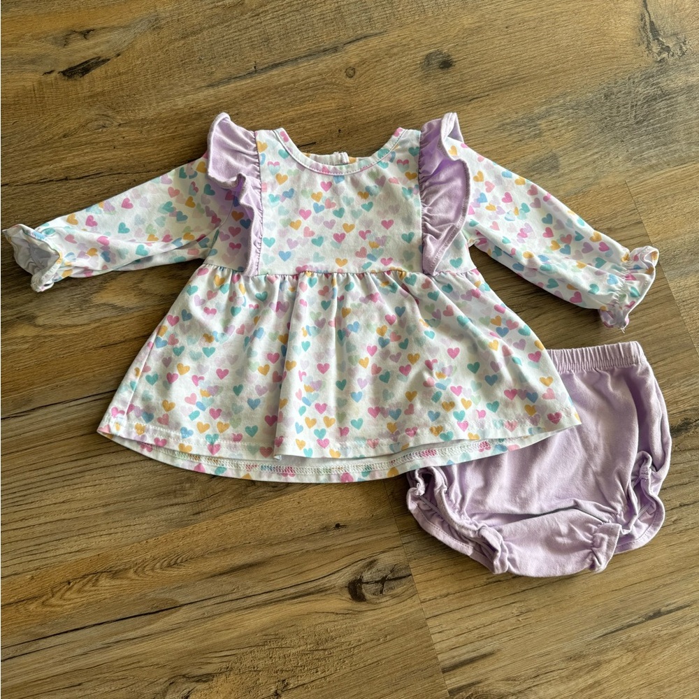 Stitchy Fish Heart to Heart Diaper Set